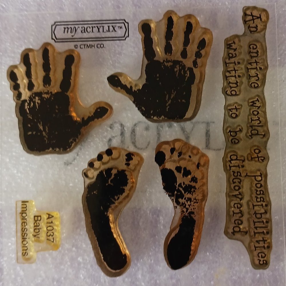 Baby impressions acrylic stamp set